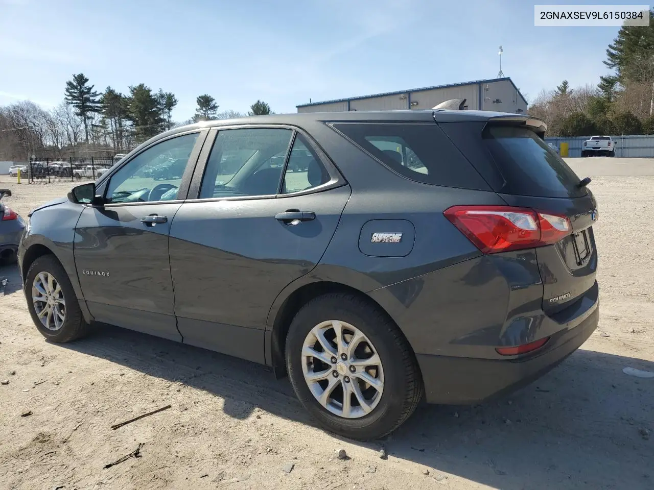 2020 Chevrolet Equinox Ls VIN: 2GNAXSEV9L6150384 Lot: 48916635