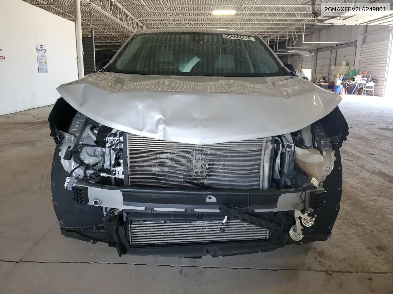 2020 Chevrolet Equinox VIN: 2GNAXFEV2L6249801 Lot: 54223485