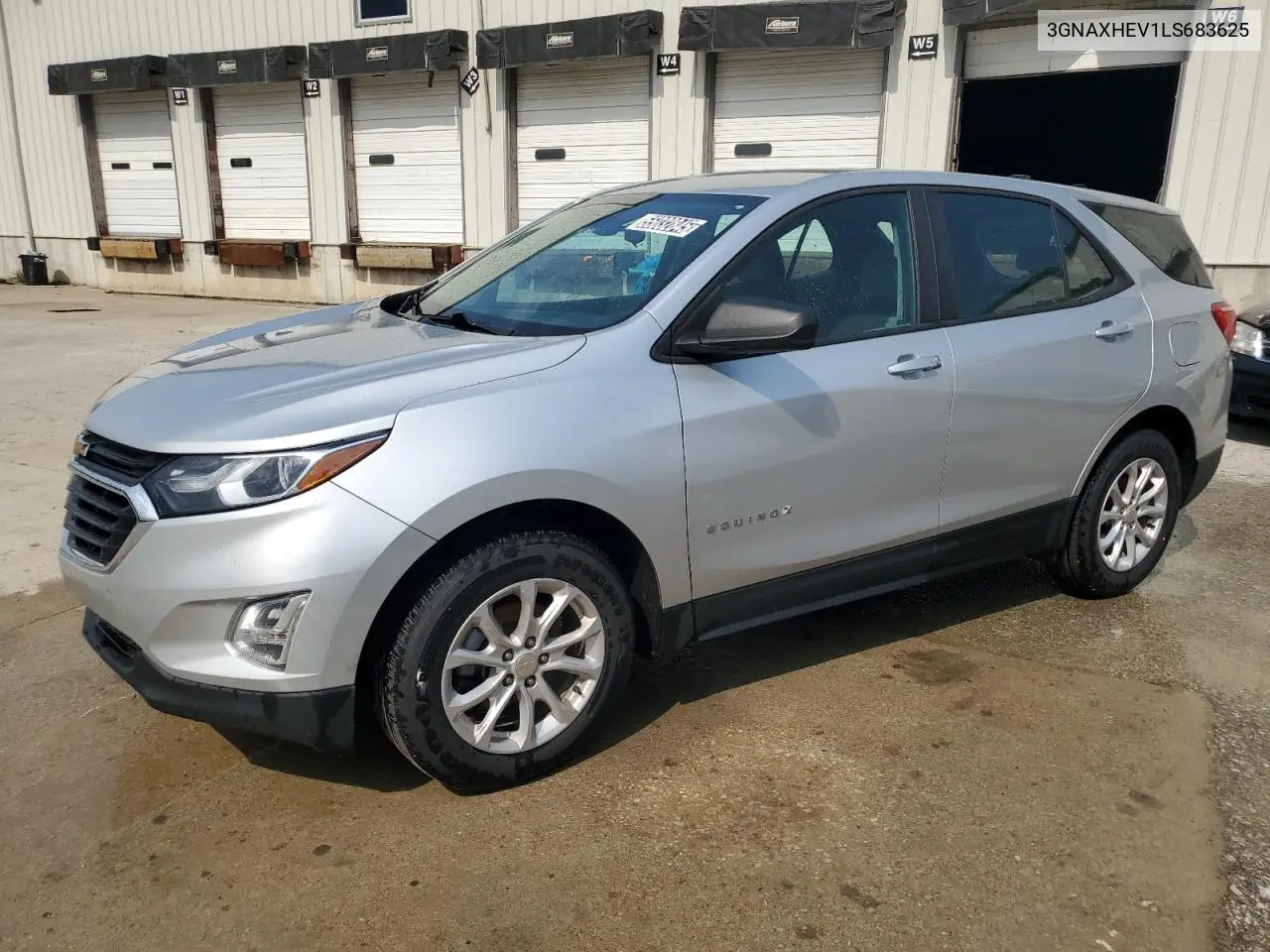 2020 Chevrolet Equinox Ls VIN: 3GNAXHEV1LS683625 Lot: 55032845