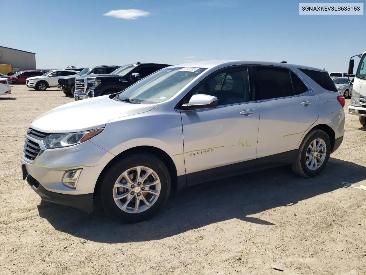2020 Chevrolet Equinox Lt VIN: 3GNAXKEV3LS635153 Lot: 56247285