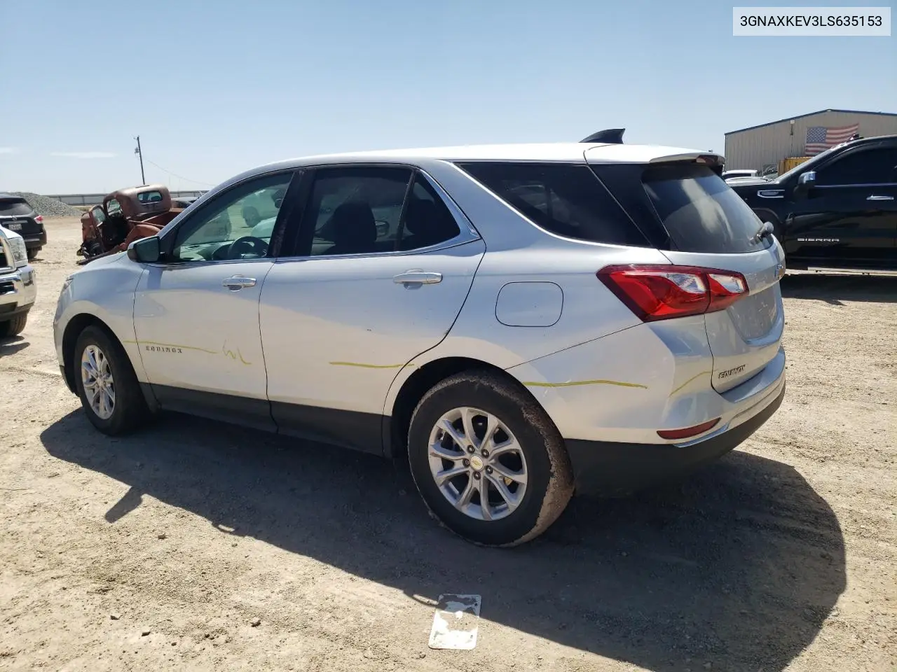 2020 Chevrolet Equinox Lt VIN: 3GNAXKEV3LS635153 Lot: 56247285