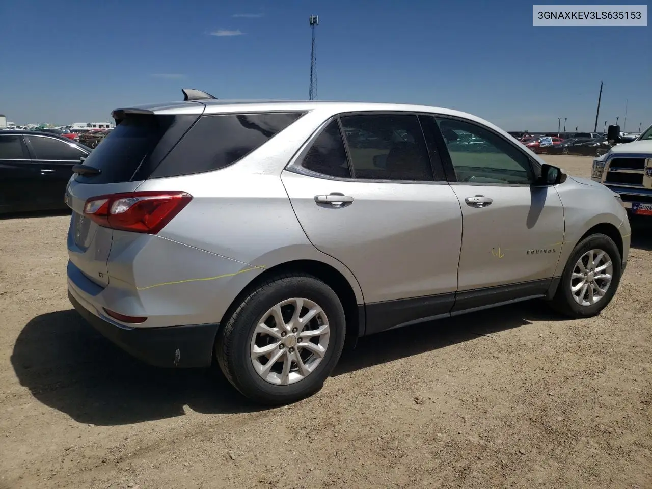 2020 Chevrolet Equinox Lt VIN: 3GNAXKEV3LS635153 Lot: 56247285