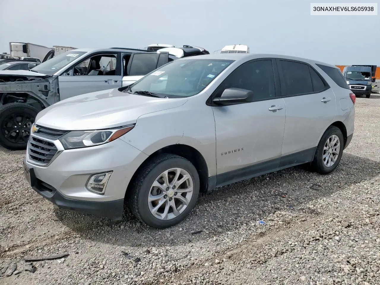 2020 Chevrolet Equinox Ls VIN: 3GNAXHEV6LS605938 Lot: 56337365