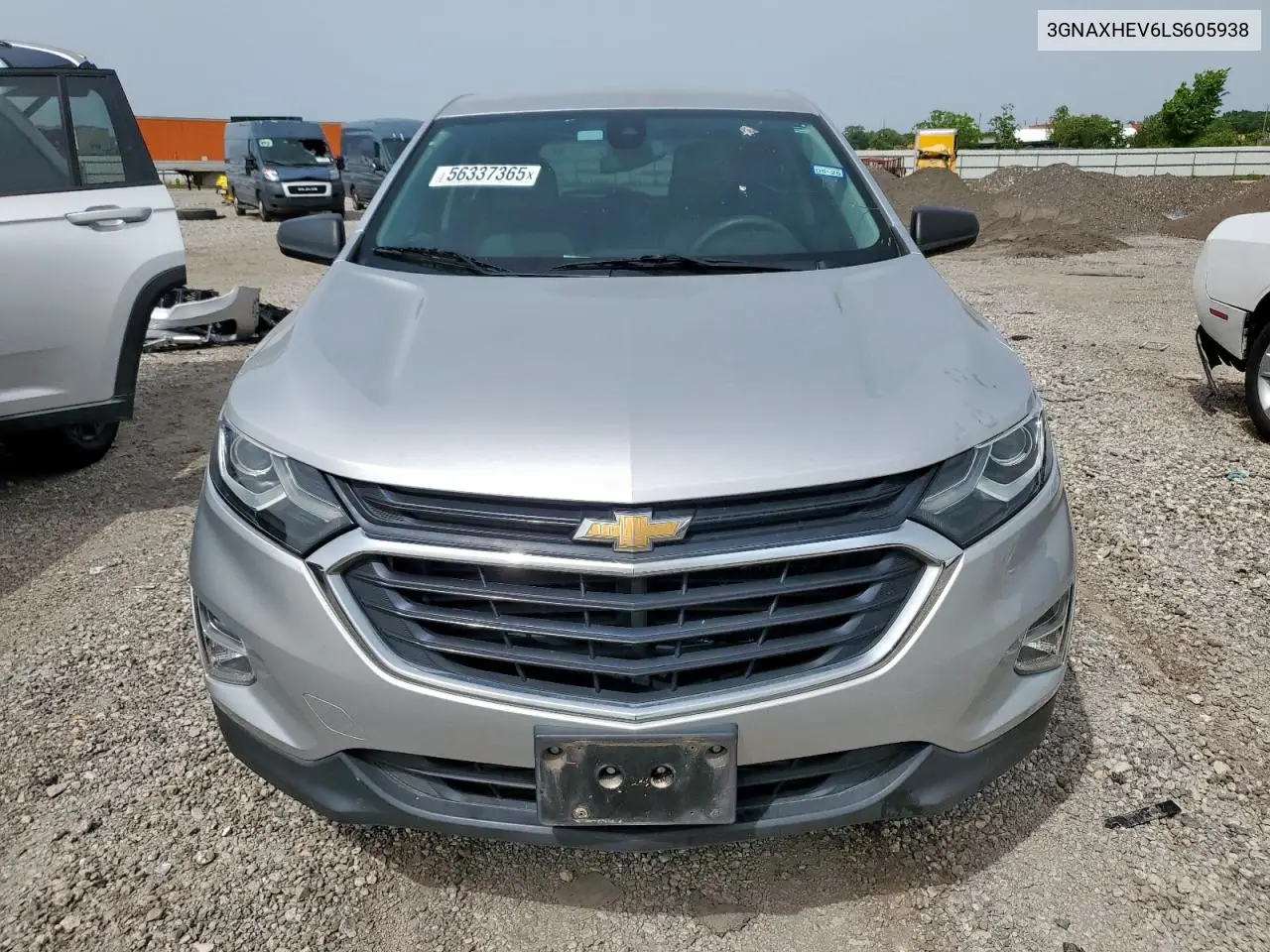 2020 Chevrolet Equinox Ls VIN: 3GNAXHEV6LS605938 Lot: 56337365