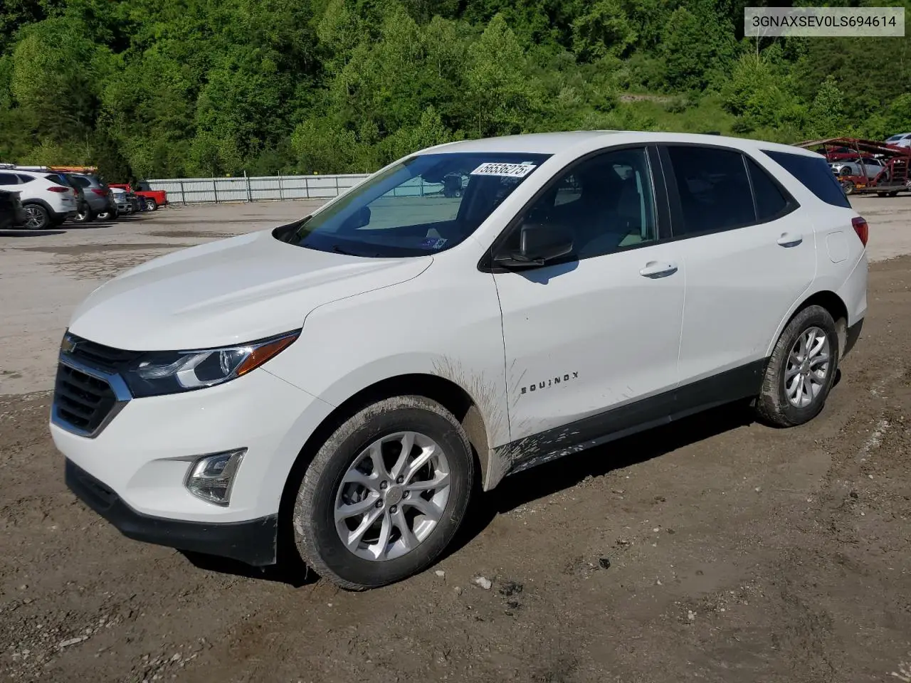 2020 Chevrolet Equinox Ls VIN: 3GNAXSEV0LS694614 Lot: 56536275