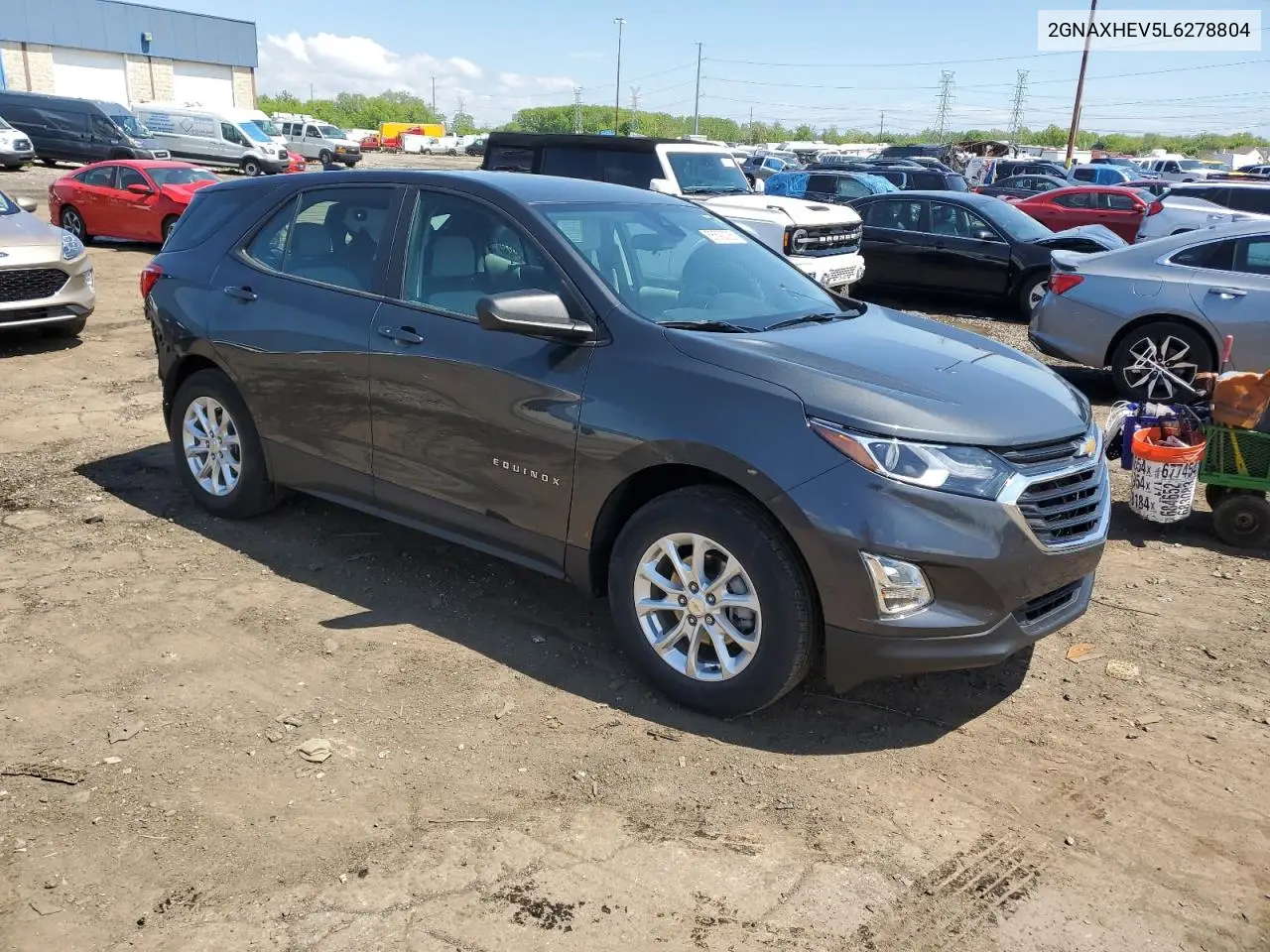 2020 Chevrolet Equinox Ls VIN: 2GNAXHEV5L6278804 Lot: 56592025