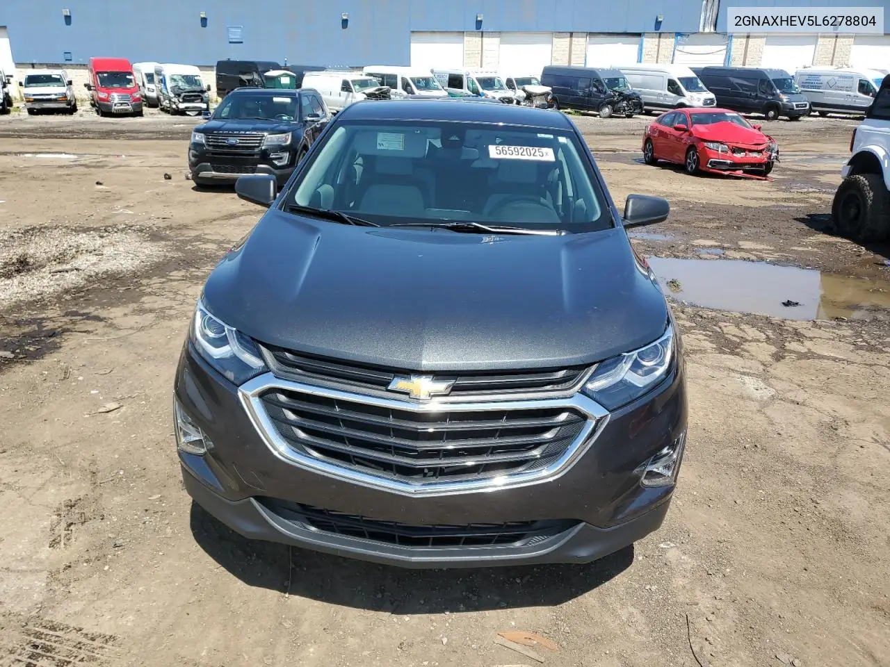 2020 Chevrolet Equinox Ls VIN: 2GNAXHEV5L6278804 Lot: 56592025