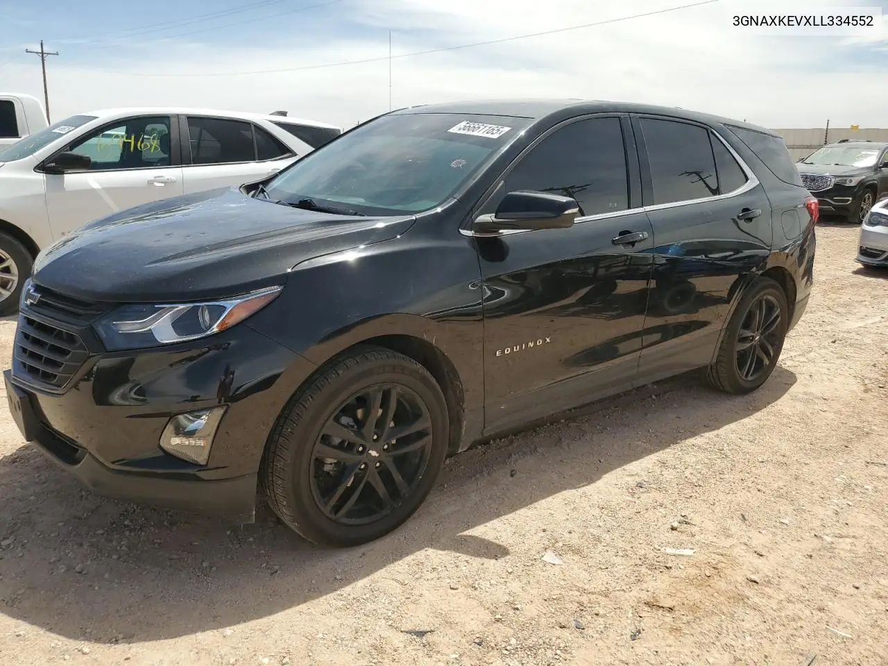 2020 Chevrolet Equinox Lt VIN: 3GNAXKEVXLL334552 Lot: 56661165