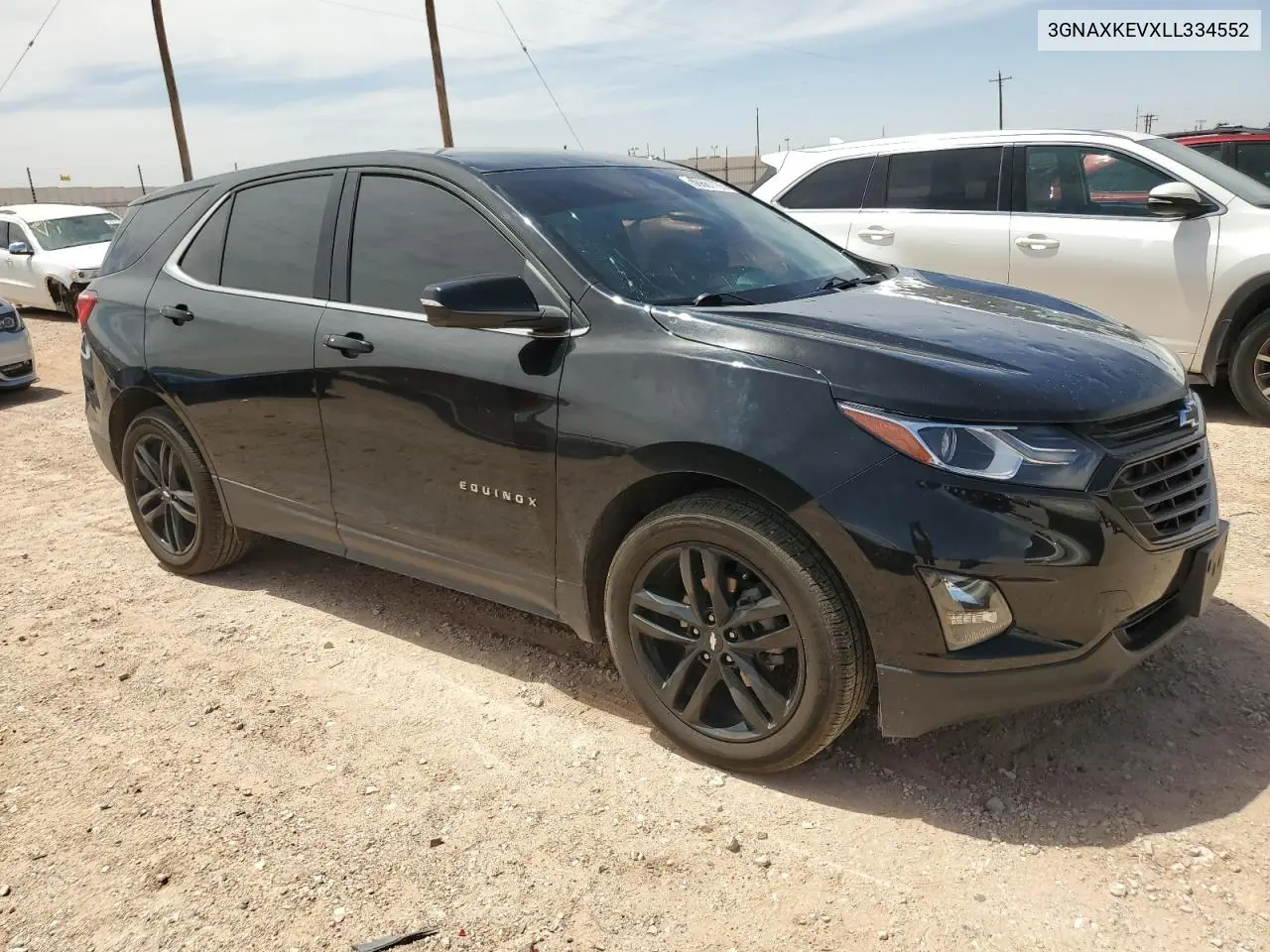 2020 Chevrolet Equinox Lt VIN: 3GNAXKEVXLL334552 Lot: 56661165