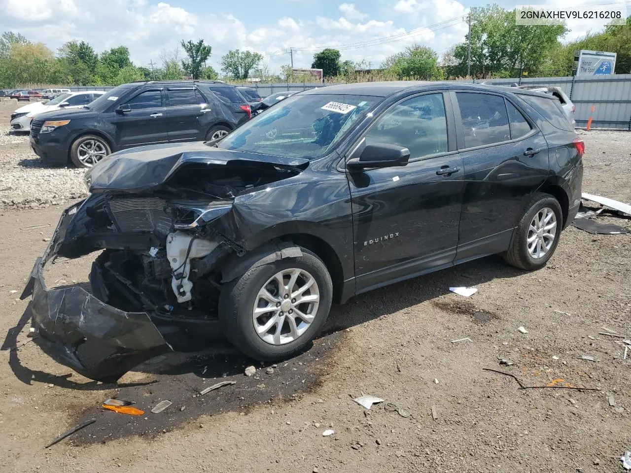 2020 Chevrolet Equinox Ls VIN: 2GNAXHEV9L6216208 Lot: 56668425