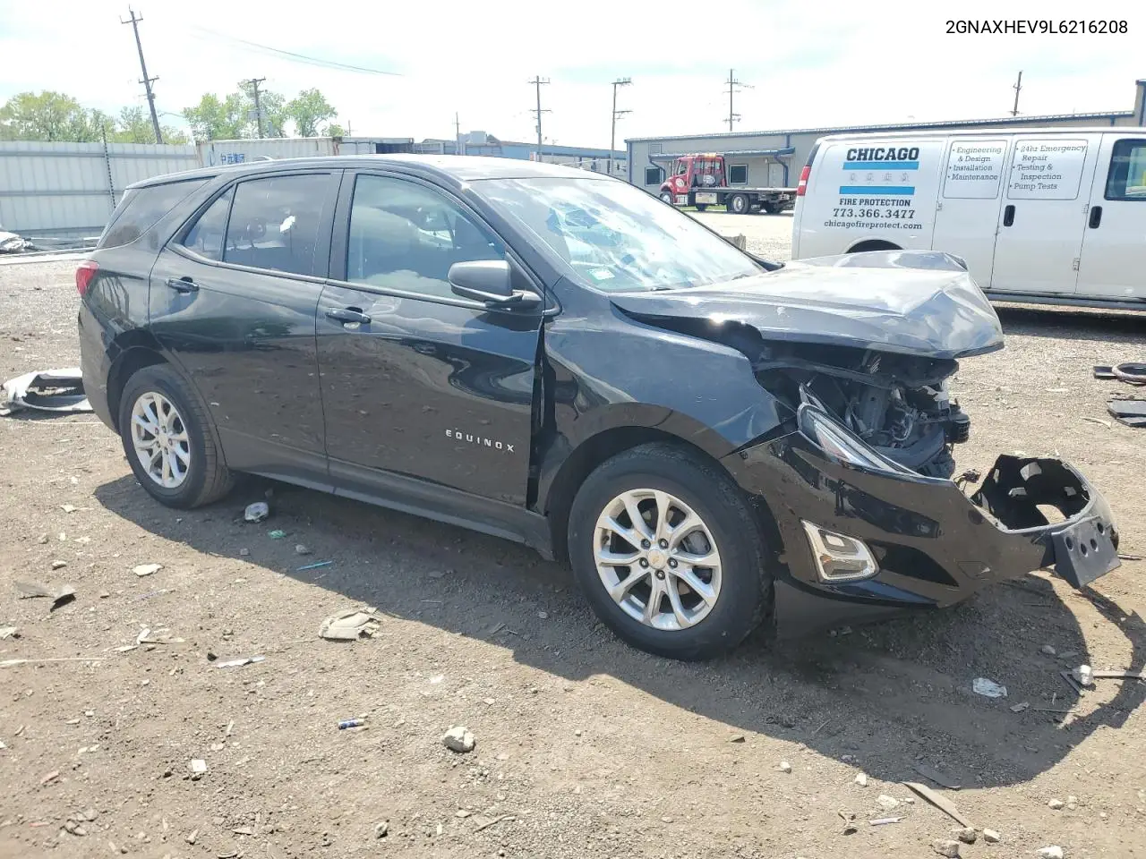 2020 Chevrolet Equinox Ls VIN: 2GNAXHEV9L6216208 Lot: 56668425
