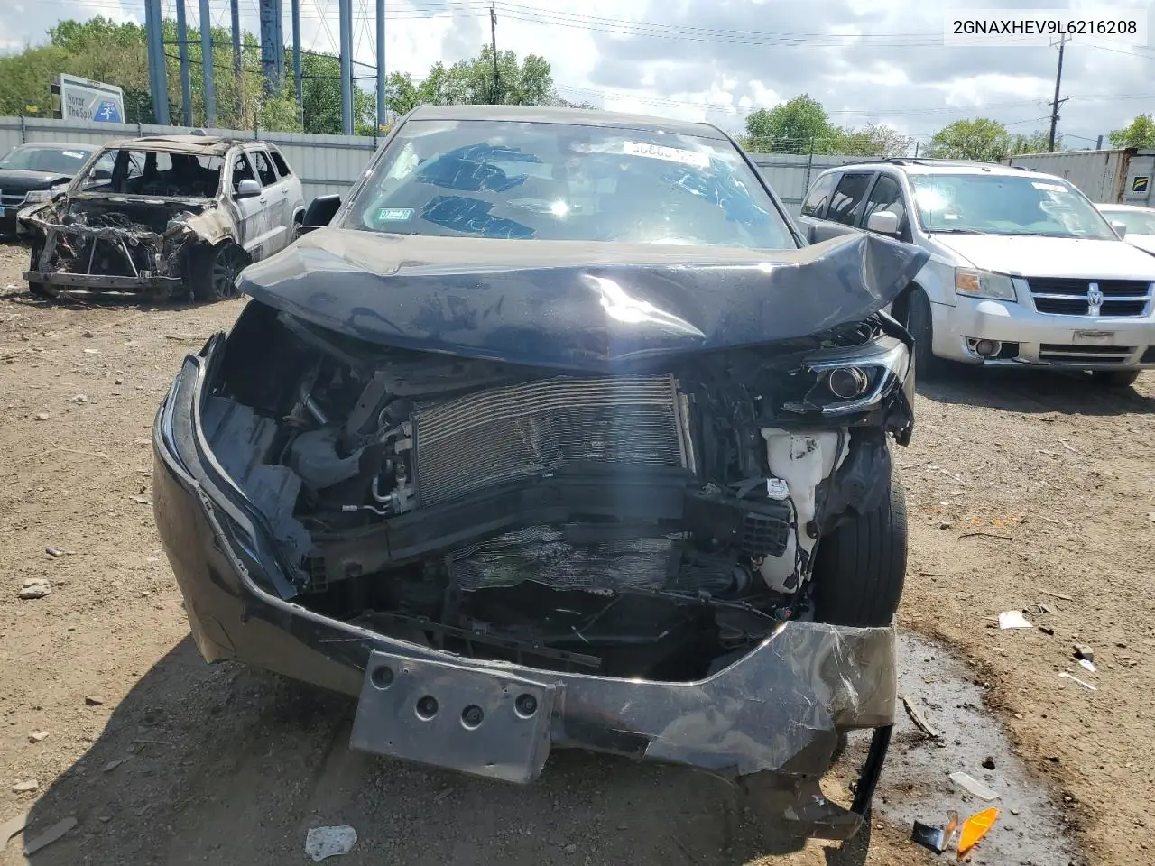 2020 Chevrolet Equinox Ls VIN: 2GNAXHEV9L6216208 Lot: 56668425