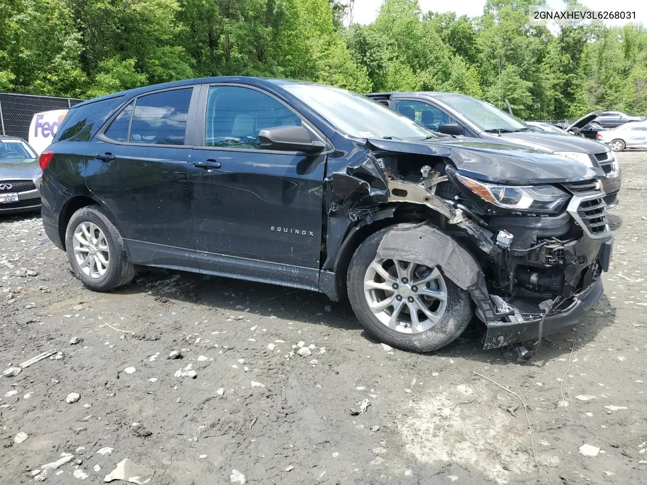 2020 Chevrolet Equinox Ls VIN: 2GNAXHEV3L6268031 Lot: 56678425