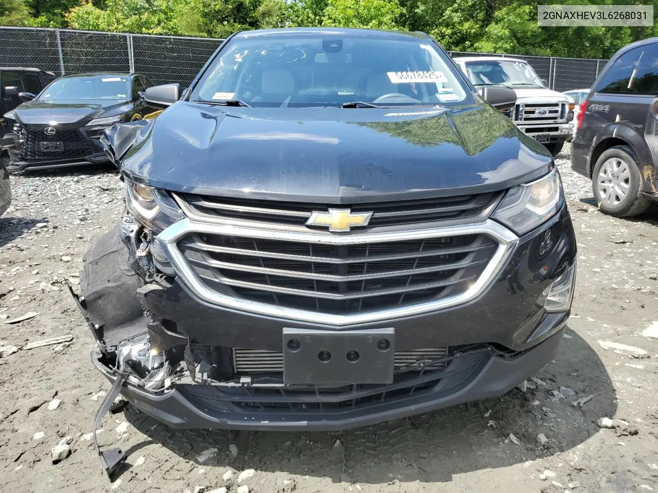 2020 Chevrolet Equinox Ls VIN: 2GNAXHEV3L6268031 Lot: 56678425