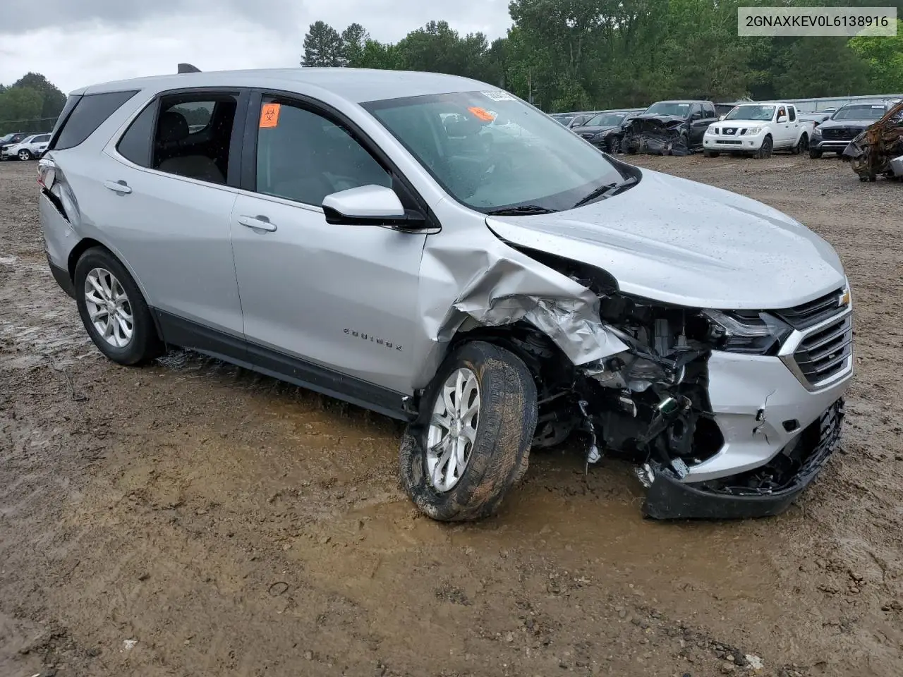 2020 Chevrolet Equinox Lt VIN: 2GNAXKEV0L6138916 Lot: 56694015