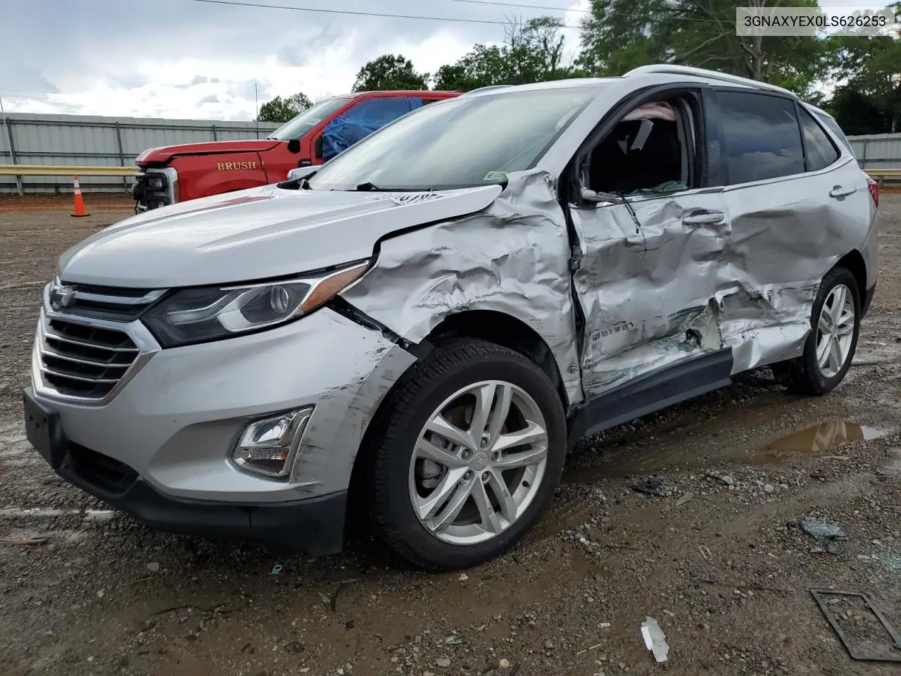 2020 Chevrolet Equinox Premier VIN: 3GNAXYEX0LS626253 Lot: 56818785