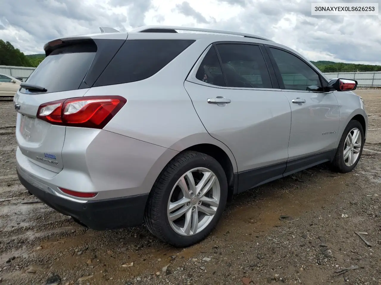 2020 Chevrolet Equinox Premier VIN: 3GNAXYEX0LS626253 Lot: 56818785