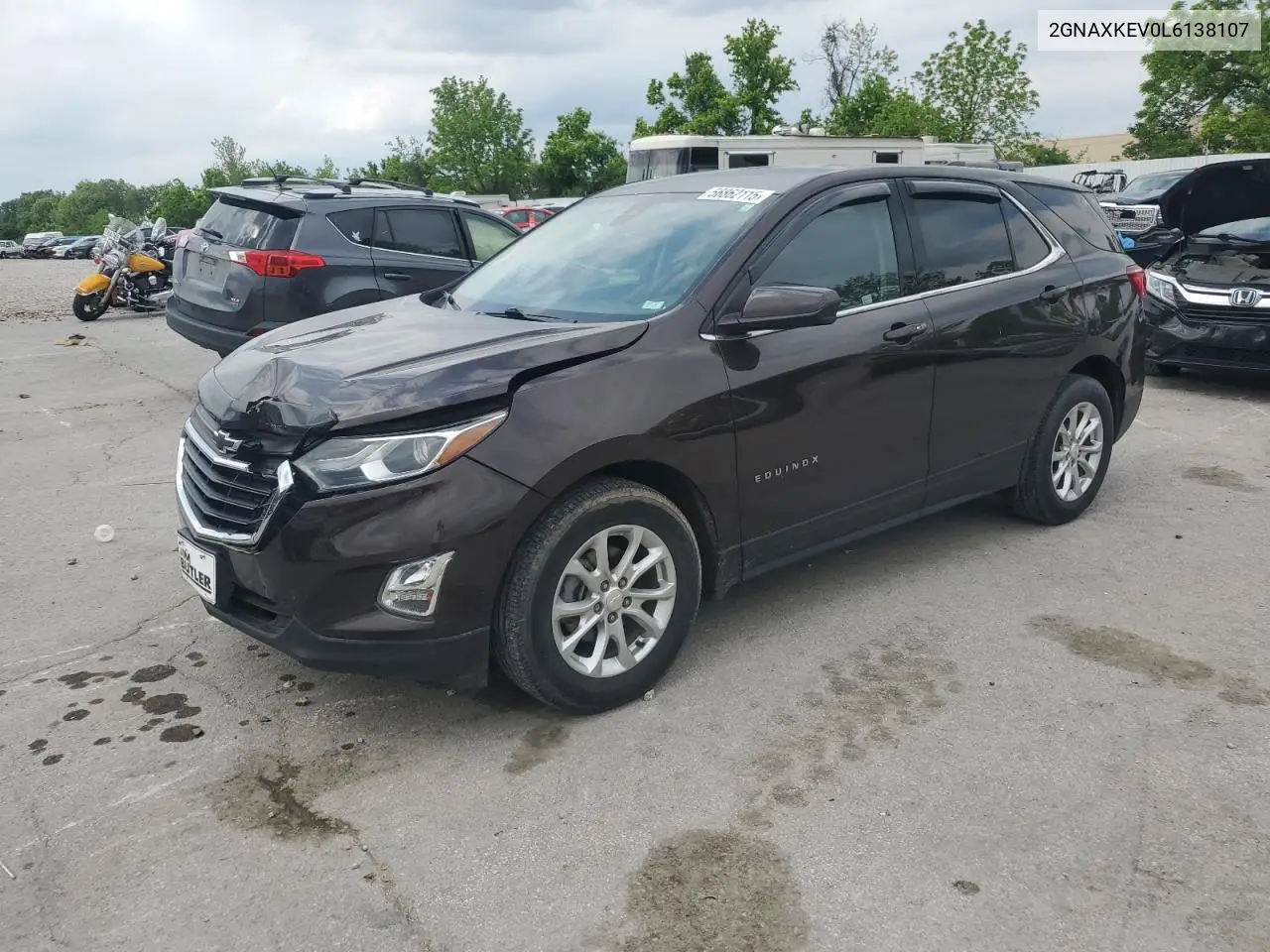 2020 Chevrolet Equinox Lt VIN: 2GNAXKEV0L6138107 Lot: 56862115