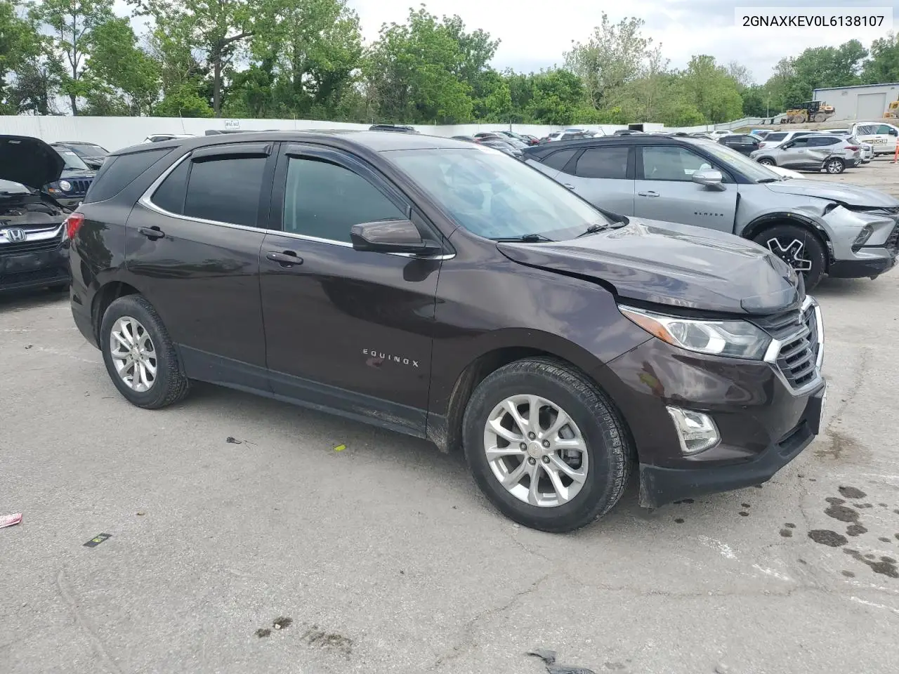 2020 Chevrolet Equinox Lt VIN: 2GNAXKEV0L6138107 Lot: 56862115