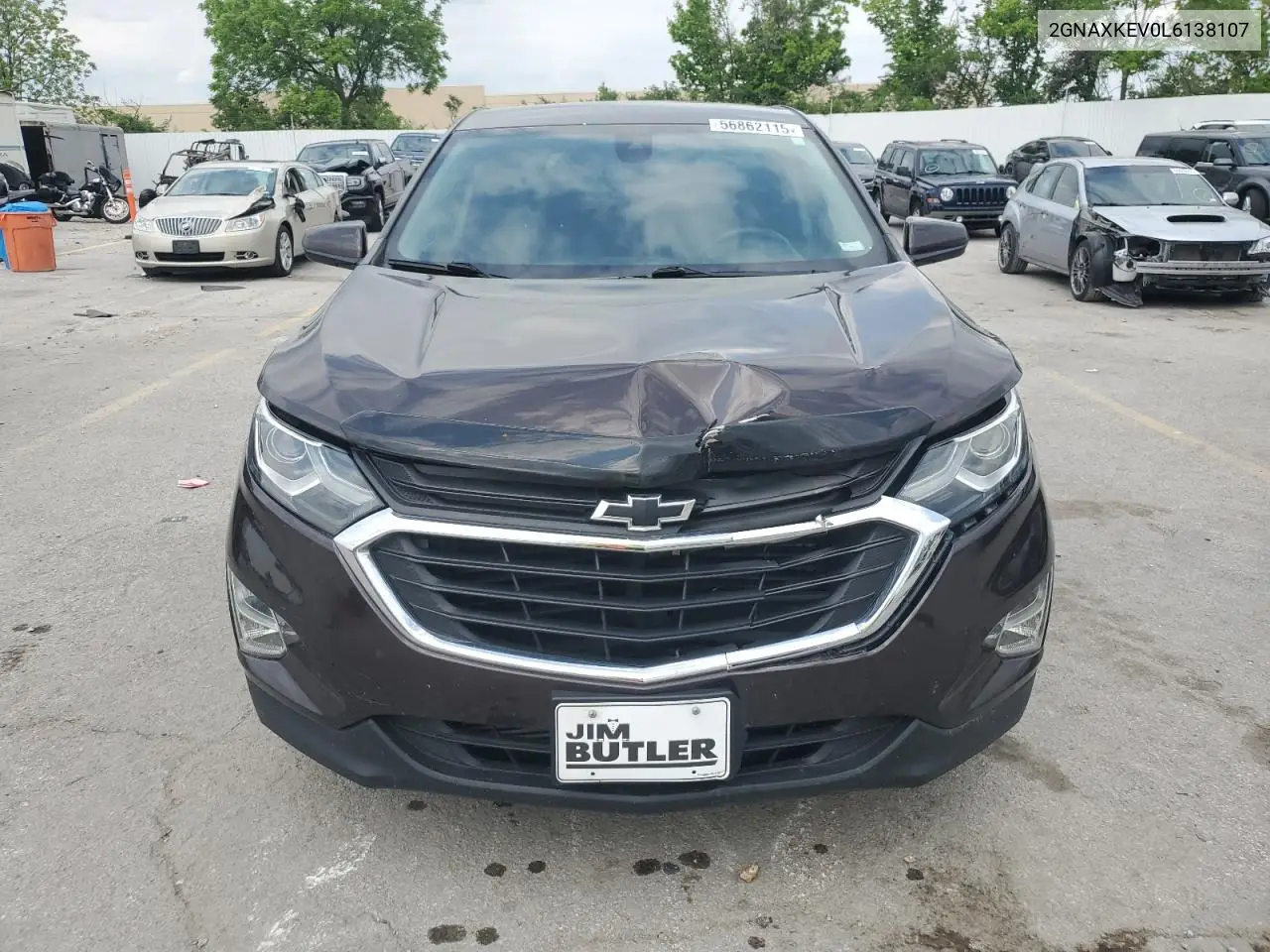 2020 Chevrolet Equinox Lt VIN: 2GNAXKEV0L6138107 Lot: 56862115