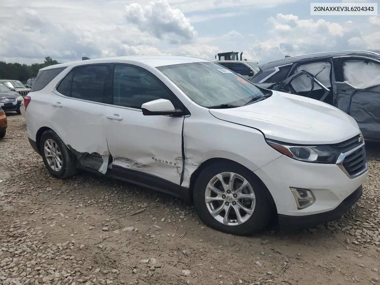2020 Chevrolet Equinox Lt VIN: 2GNAXKEV3L6204343 Lot: 56897115