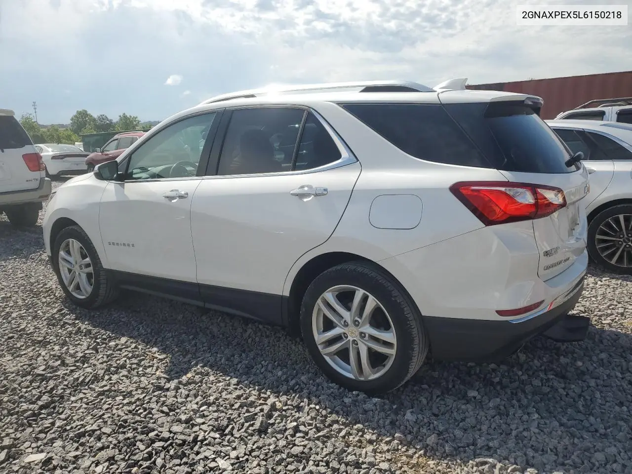 2020 Chevrolet Equinox Premier VIN: 2GNAXPEX5L6150218 Lot: 56929395