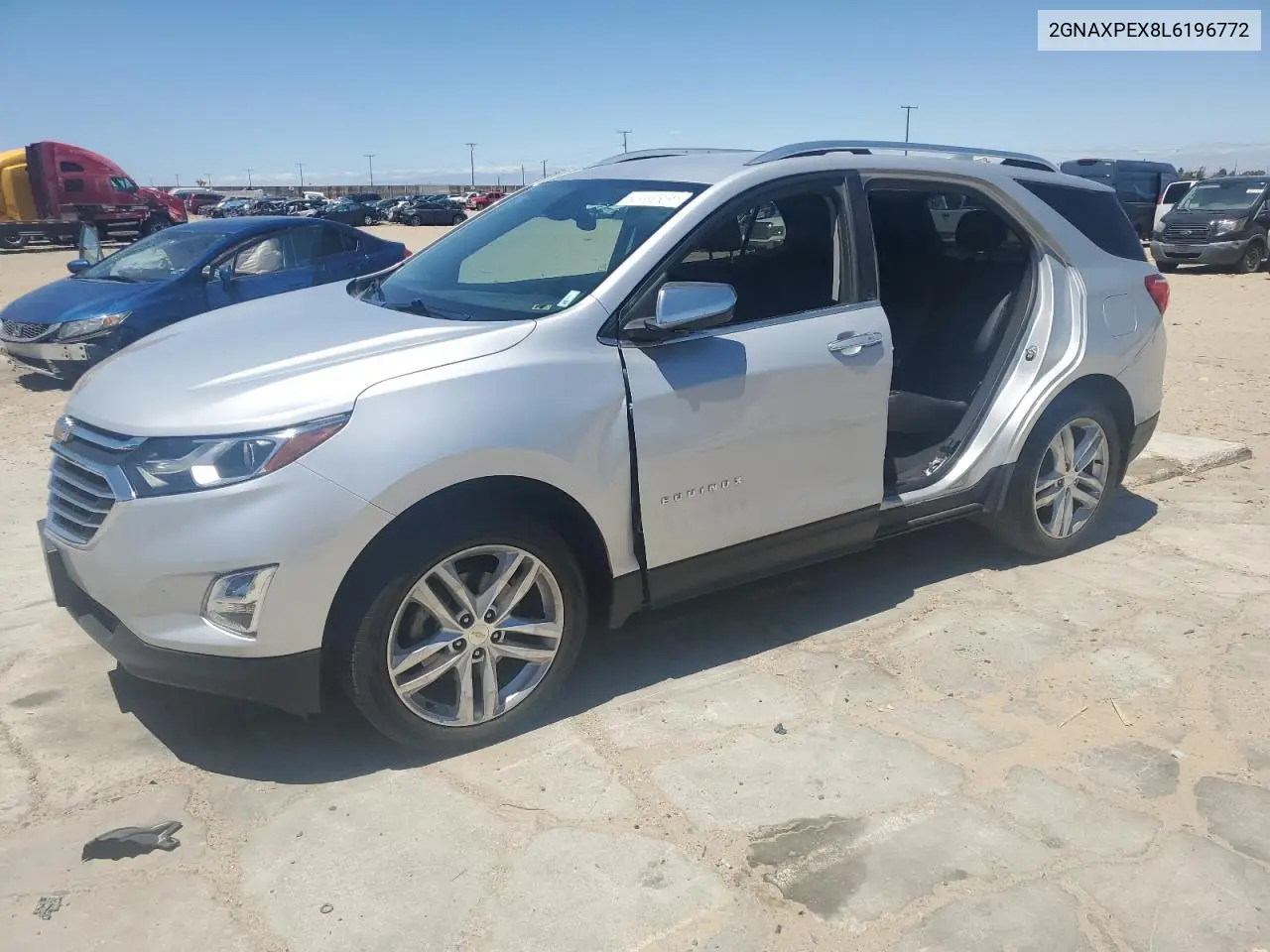 2020 Chevrolet Equinox Premier VIN: 2GNAXPEX8L6196772 Lot: 56946385