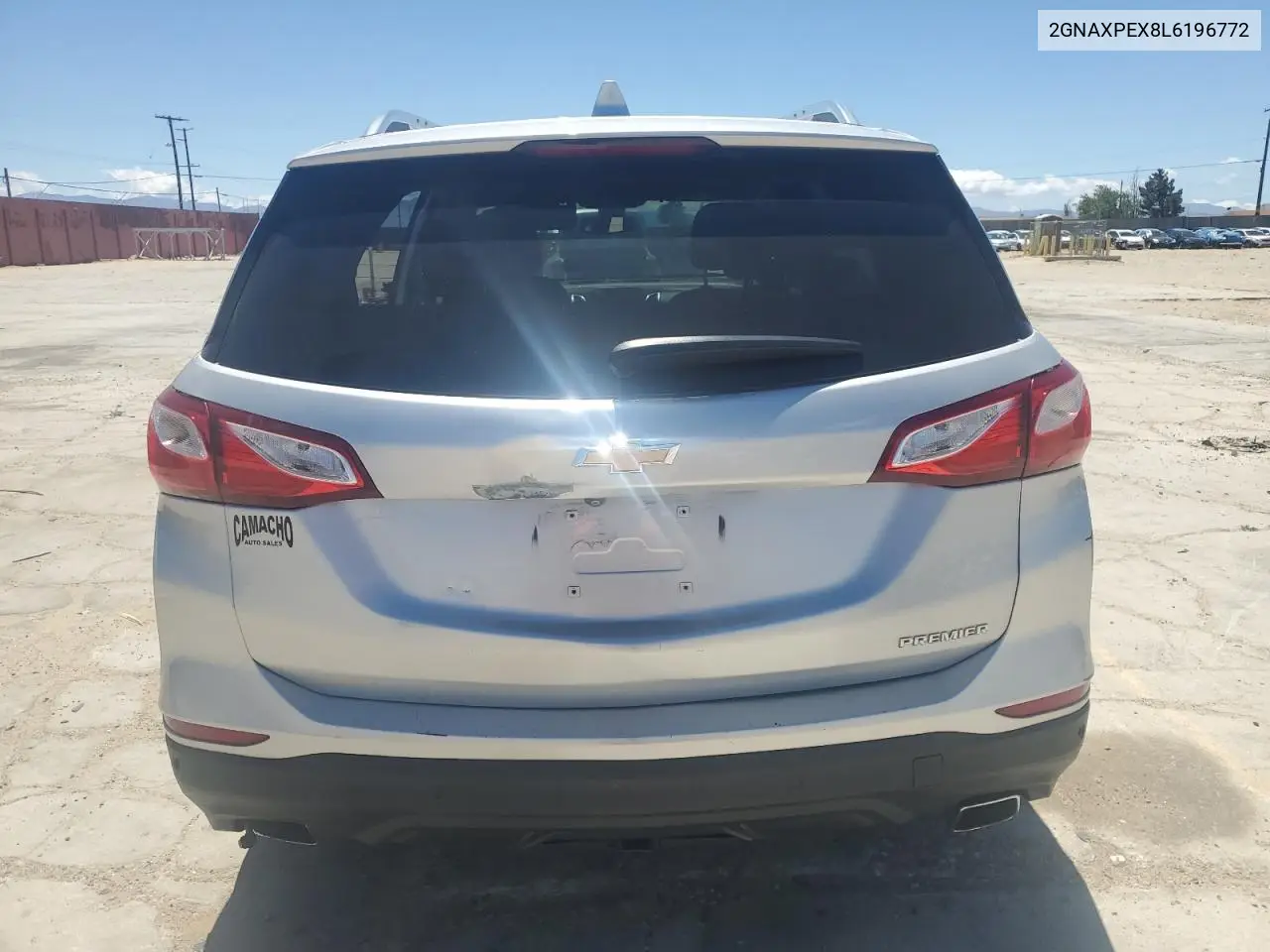 2020 Chevrolet Equinox Premier VIN: 2GNAXPEX8L6196772 Lot: 56946385