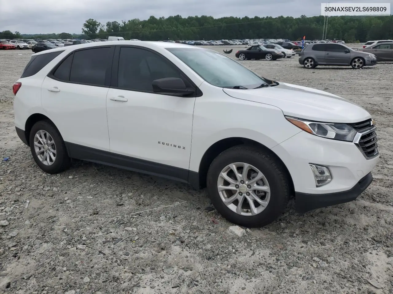 2020 Chevrolet Equinox Ls VIN: 3GNAXSEV2LS698809 Lot: 59531845