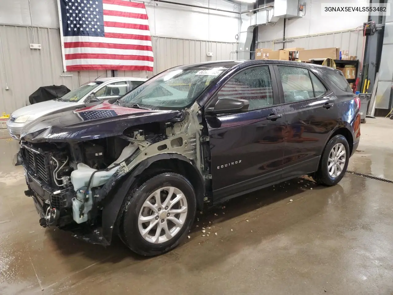 2020 Chevrolet Equinox VIN: 3GNAX5EV4LS553482 Lot: 62360465