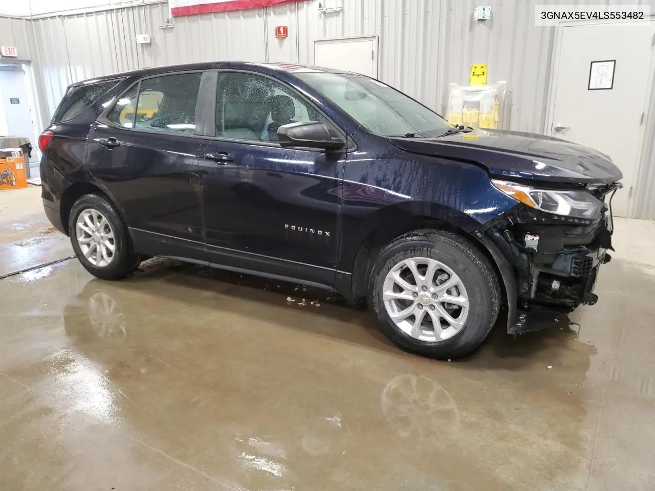 2020 Chevrolet Equinox VIN: 3GNAX5EV4LS553482 Lot: 62360465