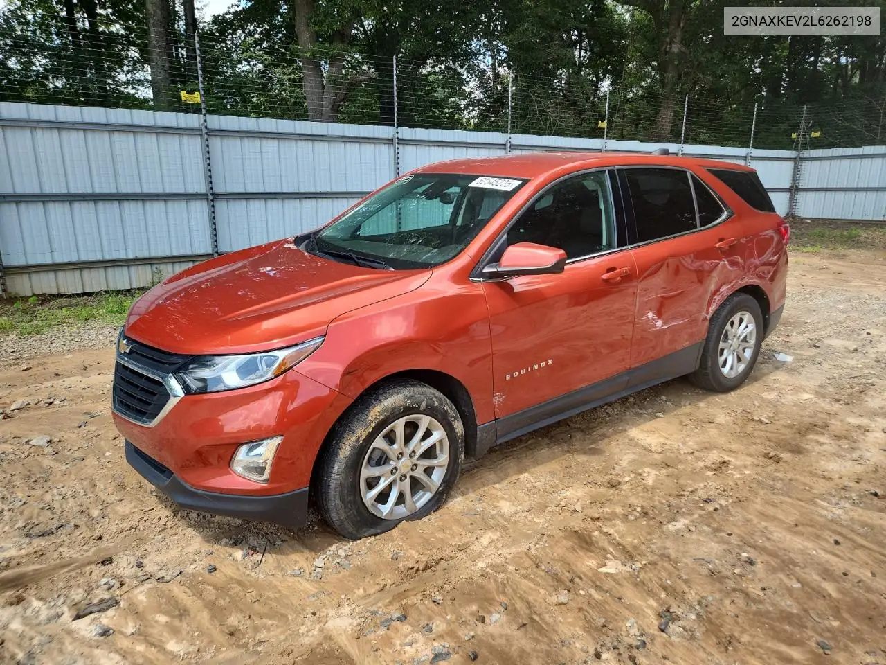 2020 Chevrolet Equinox Lt VIN: 2GNAXKEV2L6262198 Lot: 62545225