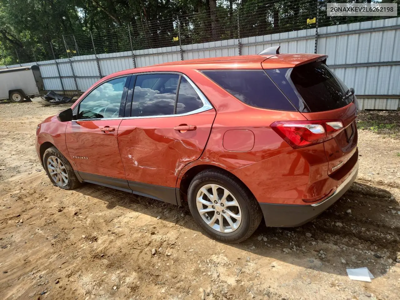 2020 Chevrolet Equinox Lt VIN: 2GNAXKEV2L6262198 Lot: 62545225