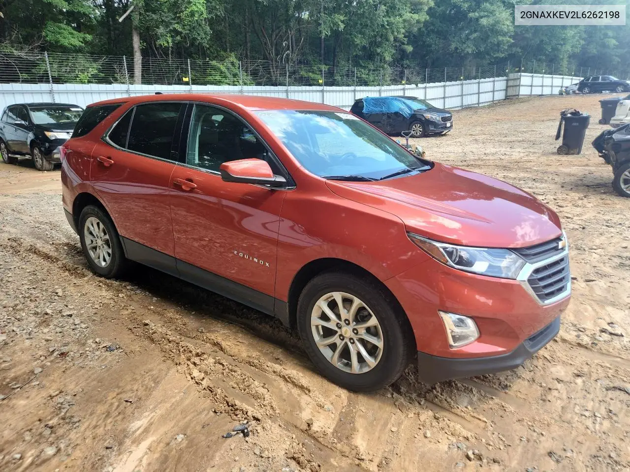 2020 Chevrolet Equinox Lt VIN: 2GNAXKEV2L6262198 Lot: 62545225