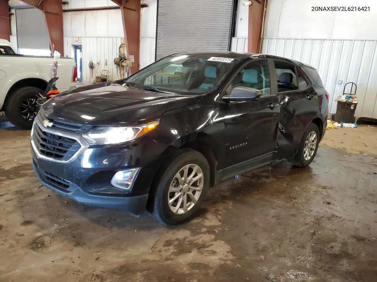 2020 Chevrolet Equinox Ls VIN: 2GNAXSEV2L6216421 Lot: 62853375