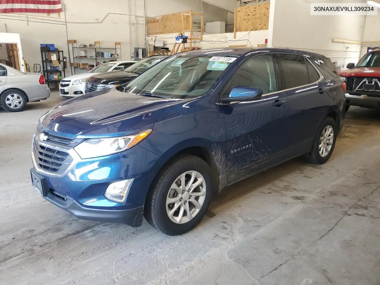 2020 Chevrolet Equinox Lt VIN: 3GNAXUEV9LL309234 Lot: 62877735