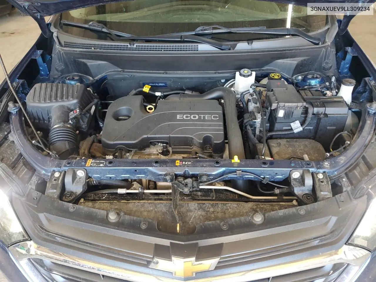 2020 Chevrolet Equinox Lt VIN: 3GNAXUEV9LL309234 Lot: 62877735