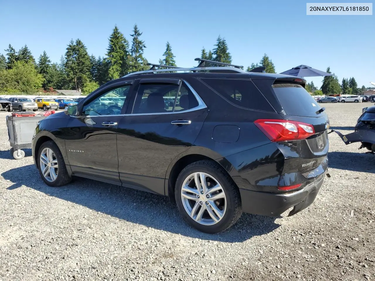 2020 Chevrolet Equinox Premier VIN: 2GNAXYEX7L6181850 Lot: 62881175