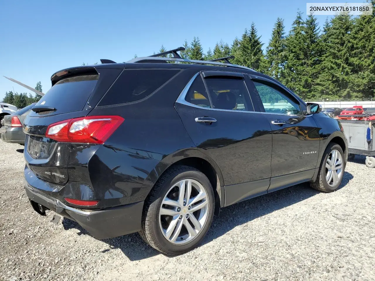 2020 Chevrolet Equinox Premier VIN: 2GNAXYEX7L6181850 Lot: 62881175