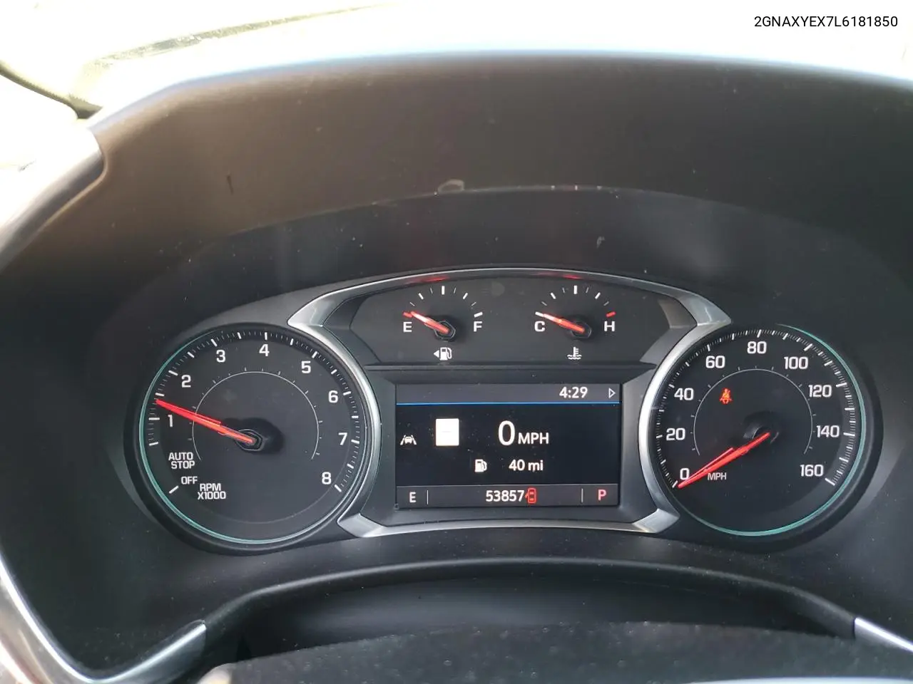 2020 Chevrolet Equinox Premier VIN: 2GNAXYEX7L6181850 Lot: 62881175