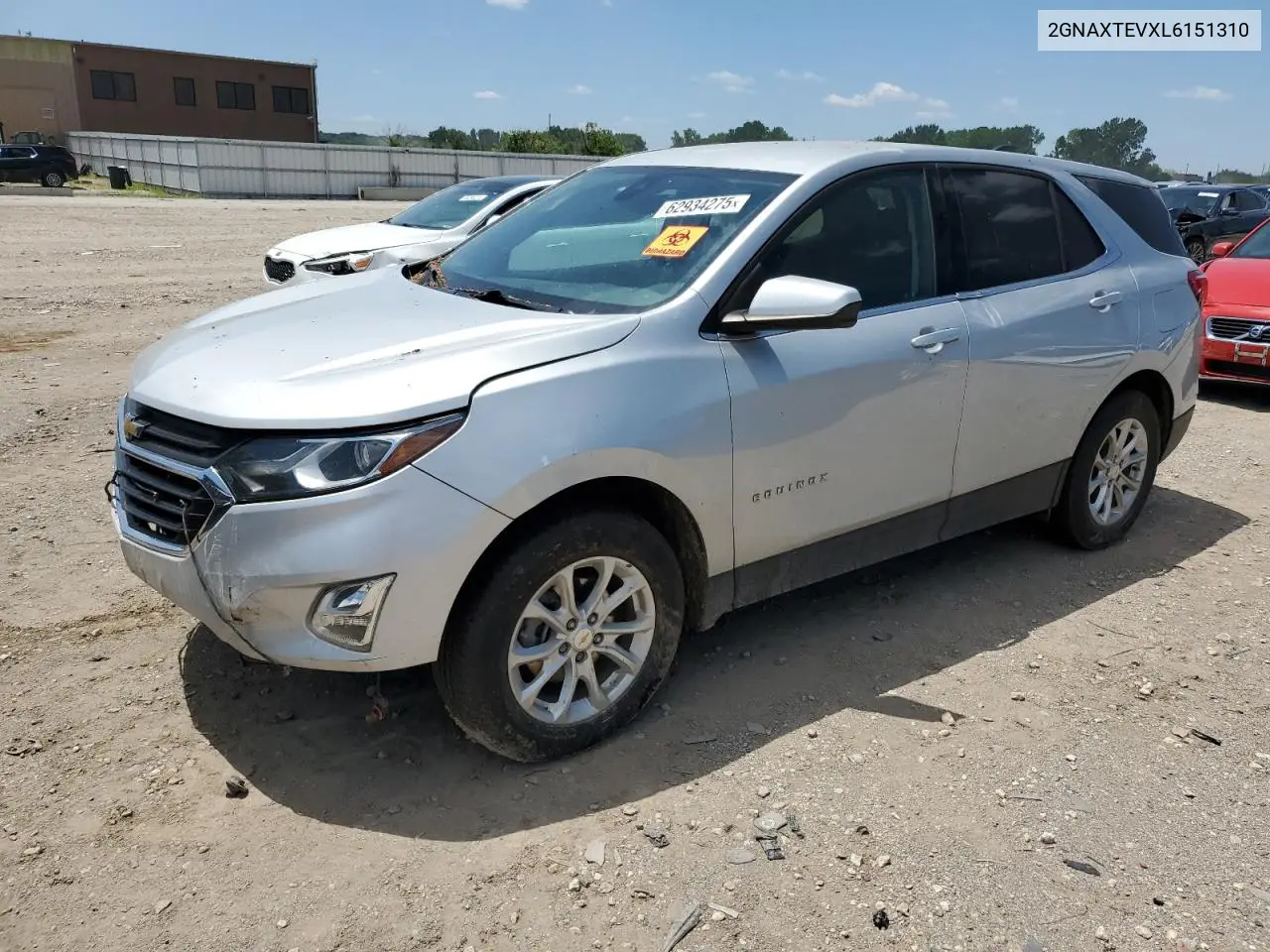 2020 Chevrolet Equinox Lt VIN: 2GNAXTEVXL6151310 Lot: 62934275