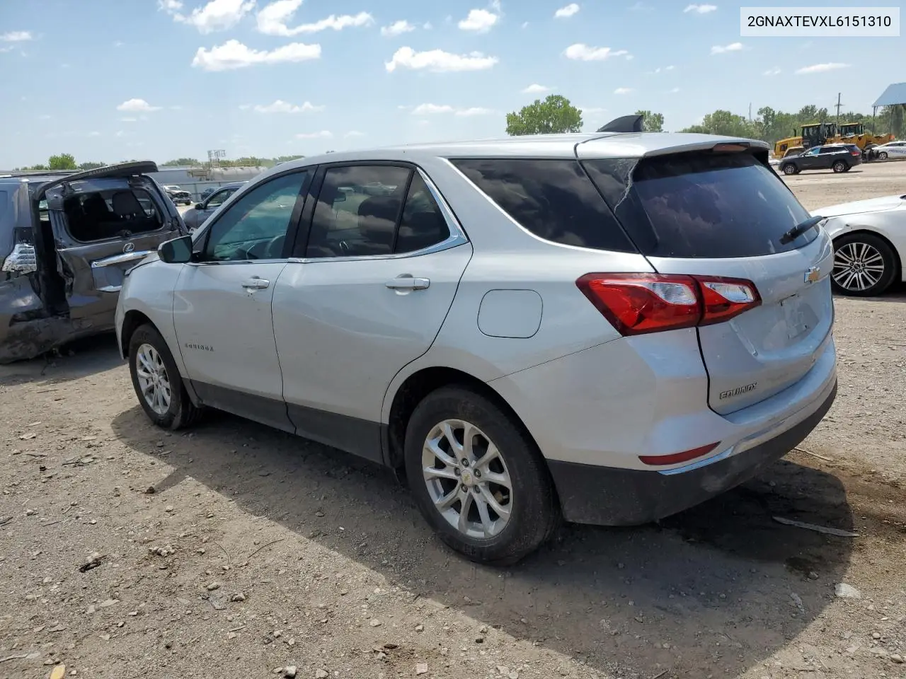 2020 Chevrolet Equinox Lt VIN: 2GNAXTEVXL6151310 Lot: 62934275