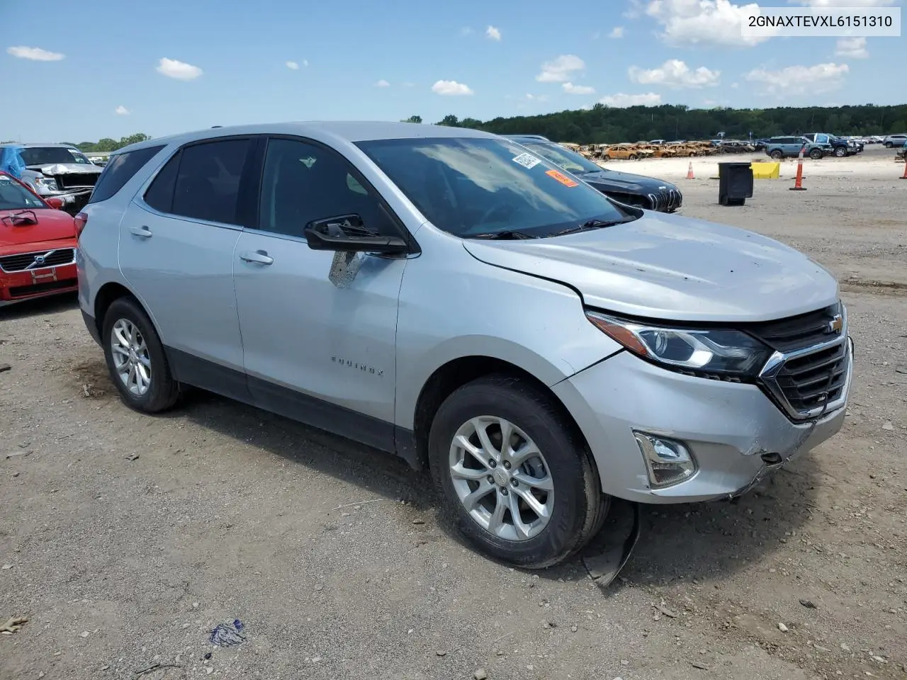 2020 Chevrolet Equinox Lt VIN: 2GNAXTEVXL6151310 Lot: 62934275