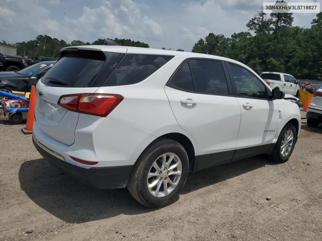 2020 Chevrolet Equinox Ls VIN: 3GNAXHEV3LS718827 Lot: 62937365