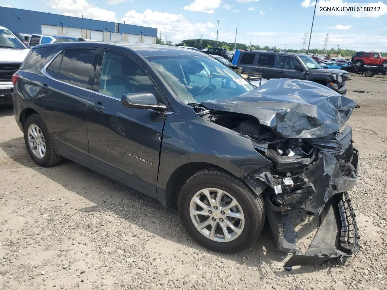 2020 Chevrolet Equinox Lt VIN: 2GNAXJEV0L6188242 Lot: 62949315