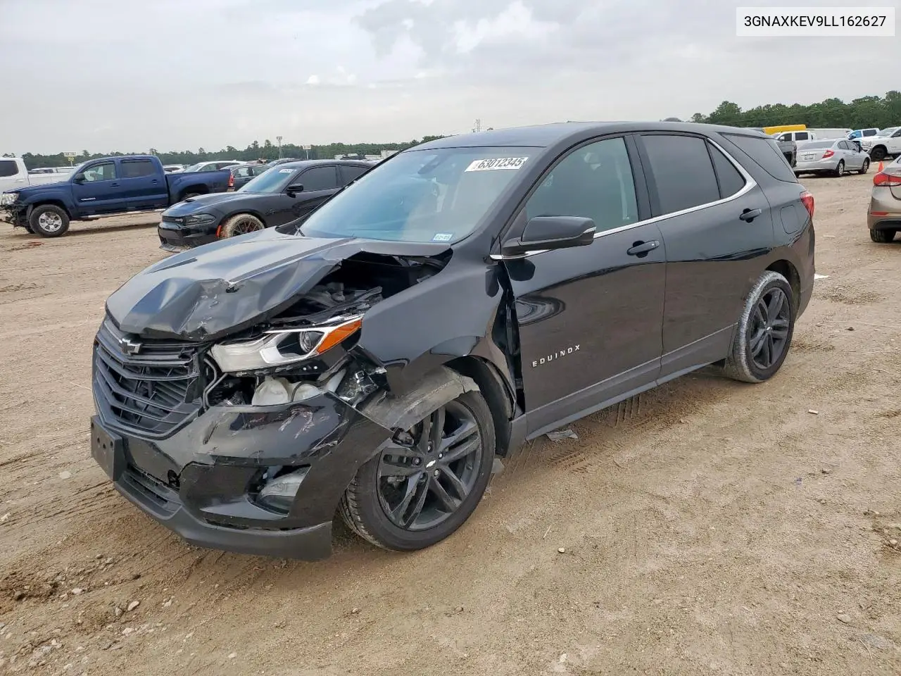 2020 Chevrolet Equinox Lt VIN: 3GNAXKEV9LL162627 Lot: 63012345