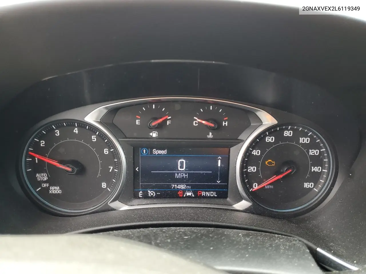 2020 Chevrolet Equinox Lt VIN: 2GNAXVEX2L6119349 Lot: 63060535