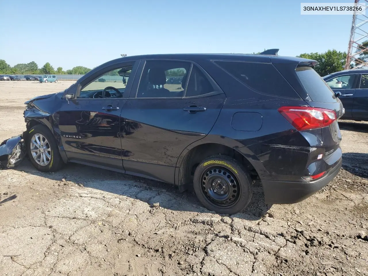 2020 Chevrolet Equinox Ls VIN: 3GNAXHEV1LS738266 Lot: 63129605