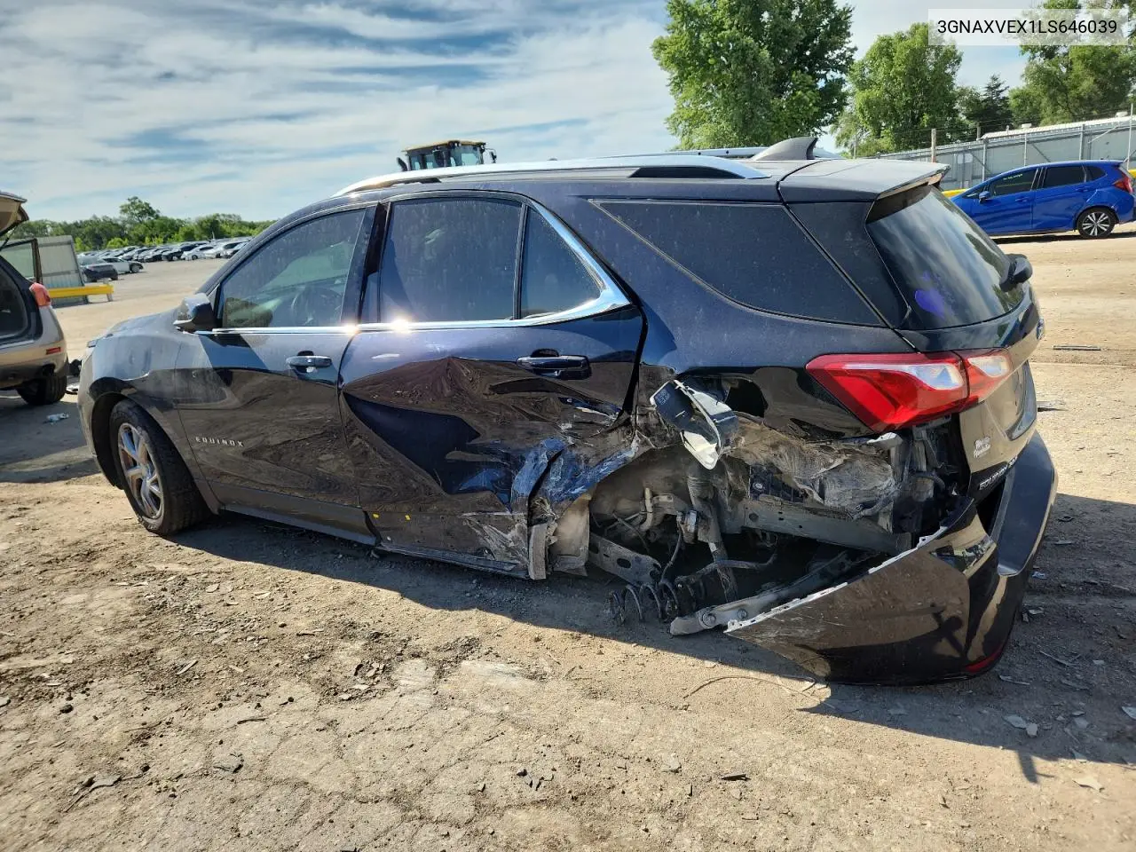 2020 Chevrolet Equinox Lt VIN: 3GNAXVEX1LS646039 Lot: 63153465
