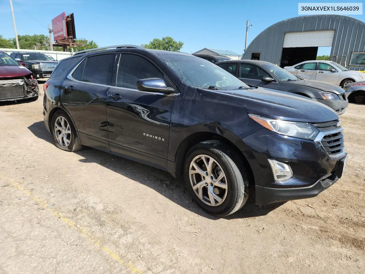 2020 Chevrolet Equinox Lt VIN: 3GNAXVEX1LS646039 Lot: 63153465